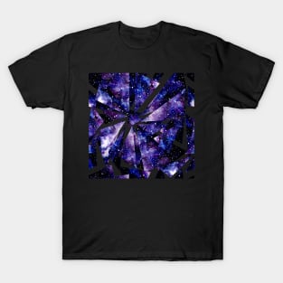 Watercolor Deep Space In Triangles T-Shirt